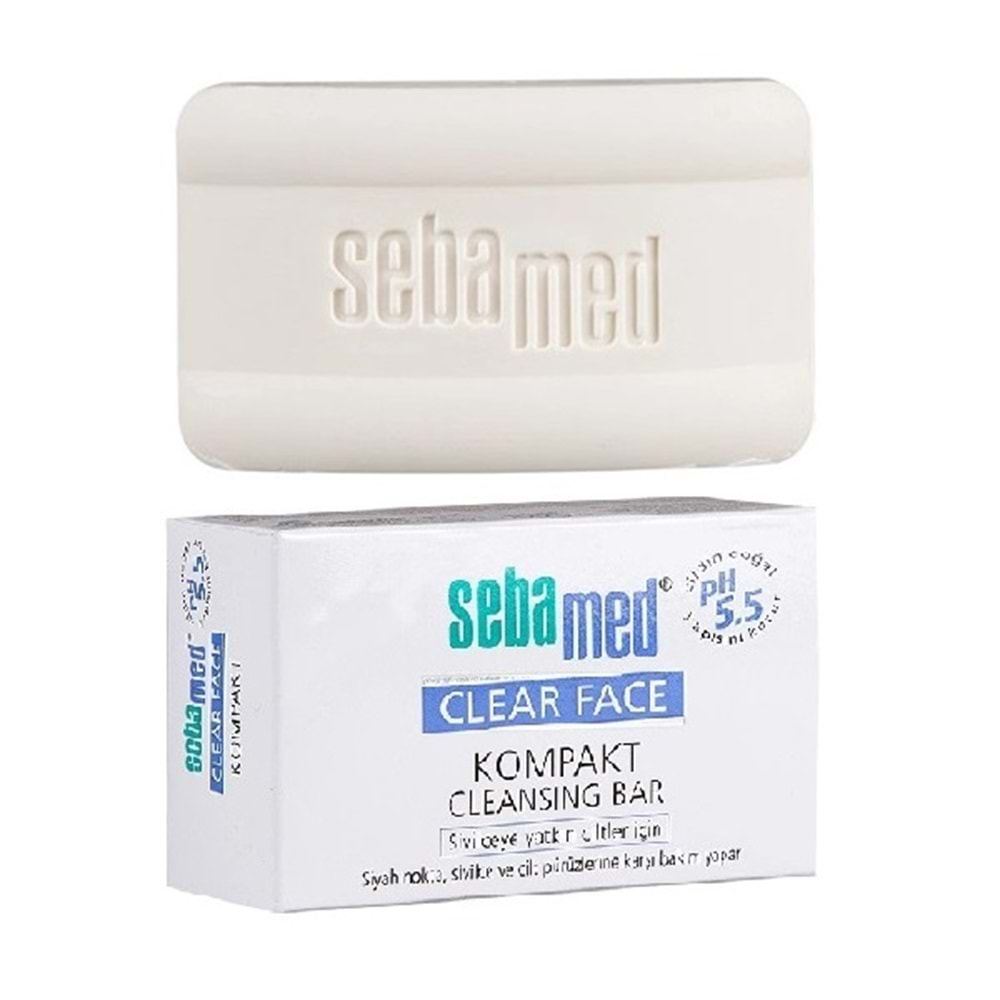 Sebamed Clear Face Kompakt Yüz Temizleme Barı Sabun Sivilceye Yatkın Cilt 100GR (4 Lü Set)