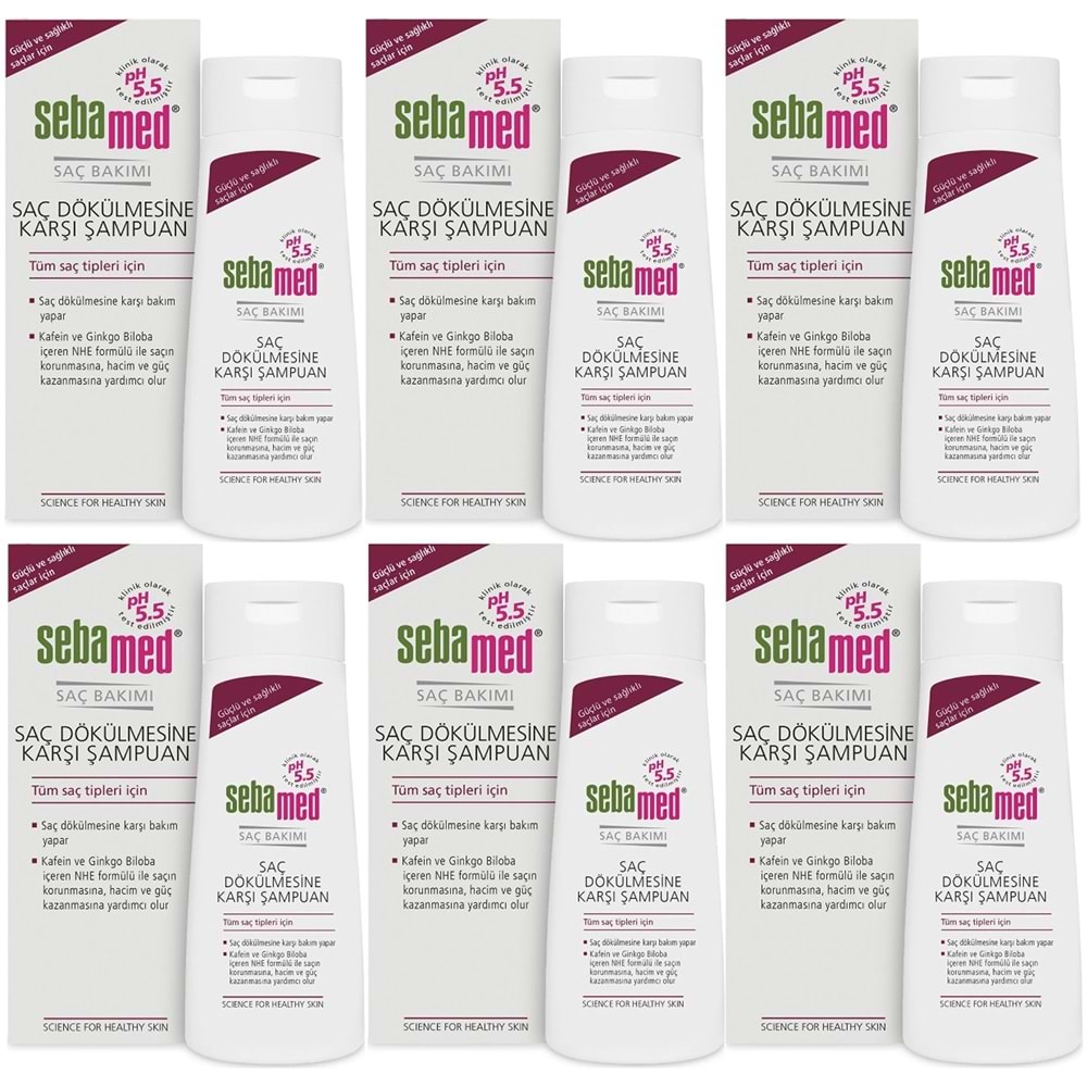 Sebamed Şampuan 400ML Saç Dökülmesine Karşı (Tüm Saç Tipleri için) (6 Lı Set)