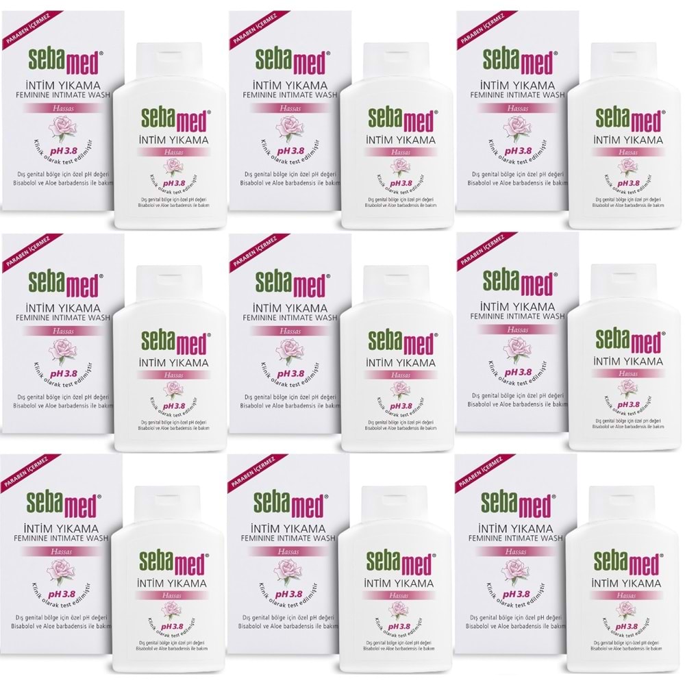 Sebamed İntim Likit 200ML (Genital Bölge Temizleyici) (9 Lu Set)