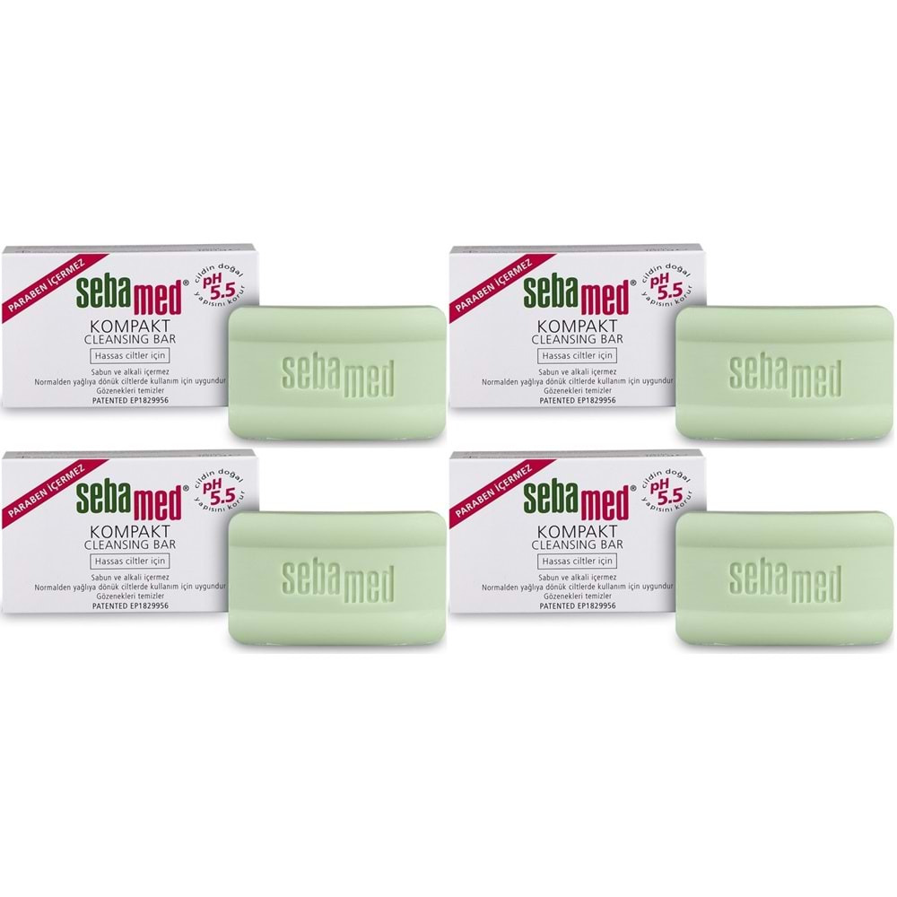 Sebamed Sabun Kompakt Hassas Cilt 100GR (4 Lü Set)