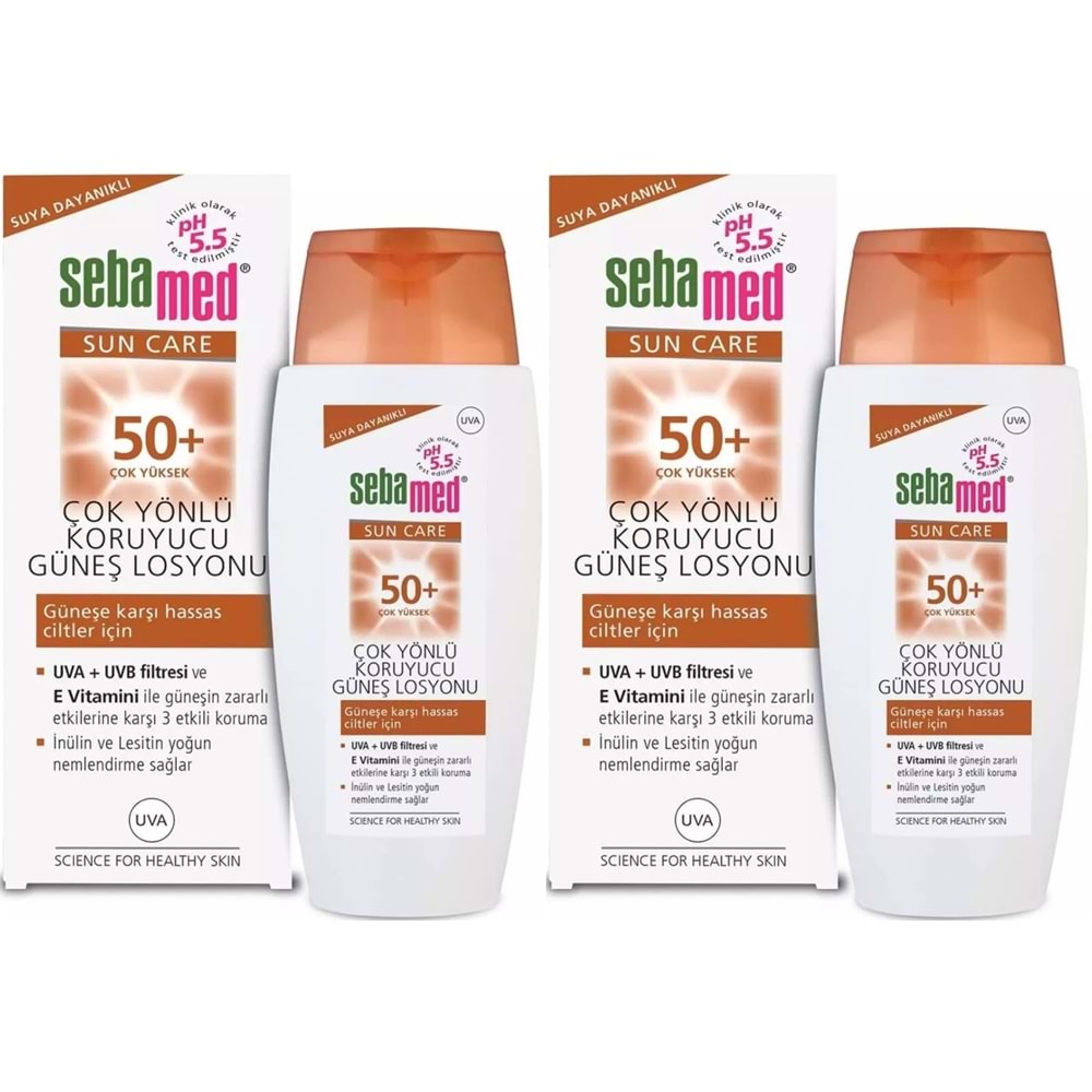 Sebamed Sun Care Çok Yönlü Koruyucu Güneş Losyonu 50+ Faktör 150ML (2 Li Set)