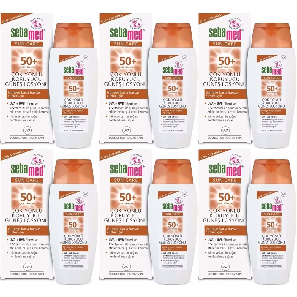 Sebamed Sun Care Çok Yönlü Koruyucu Güneş Losyonu 50+ Faktör 150ML (6 Lı Set)