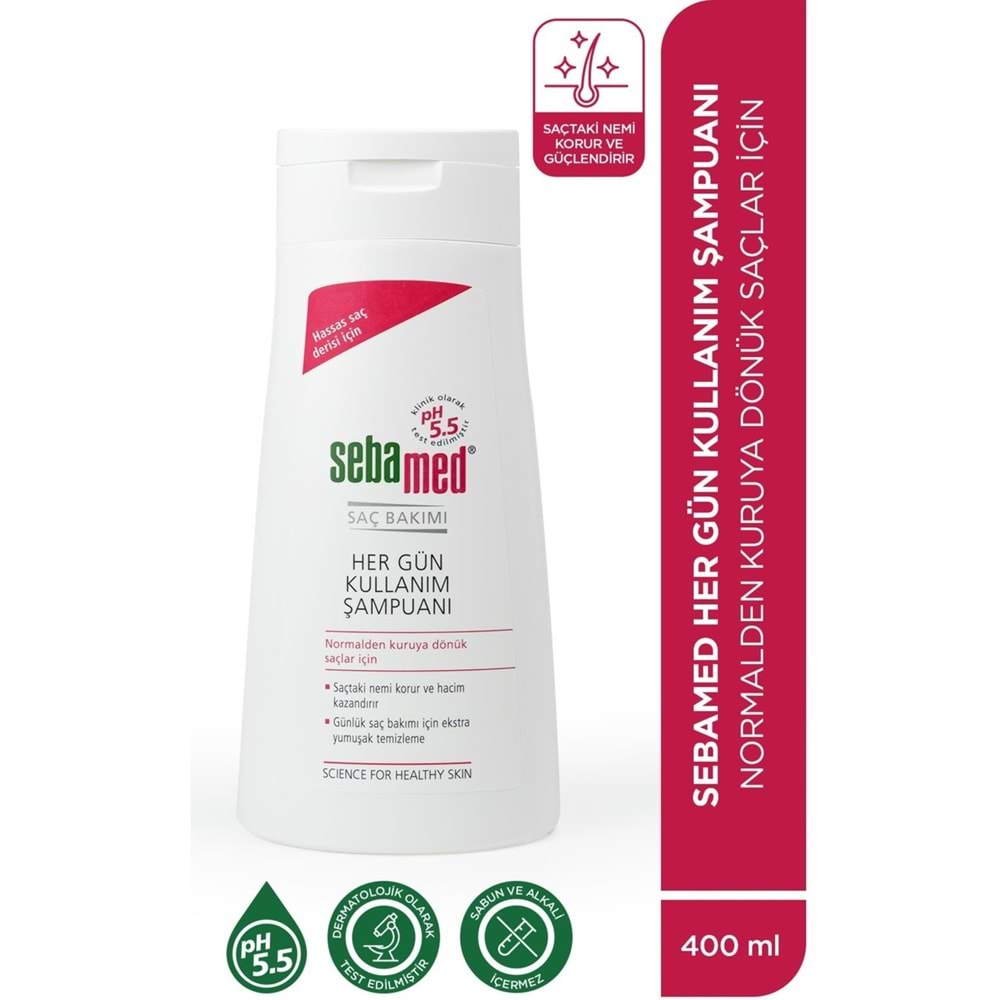 Sebamed Şampuan 400ML Hergün Kullanım (Tüm Saç Tipleri için) (5 Li Set)