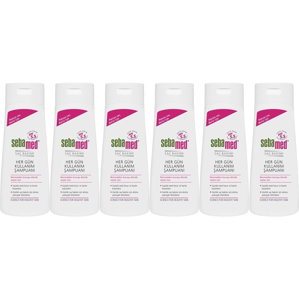 Sebamed Şampuan 400ML Hergün Kullanım (Tüm Saç Tipleri için) (6 Lı Set)