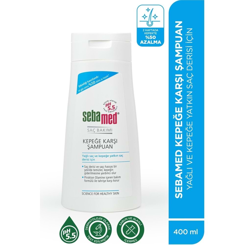 Sebamed Şampuan 400ML Kepeğe Karşı ve Yağlı Saç Tipleri için (4 Lü Set)