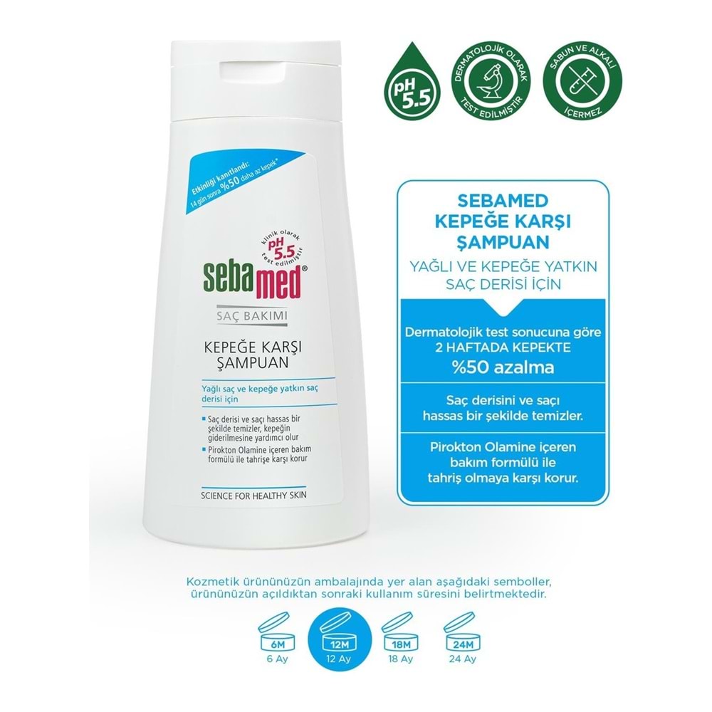 Sebamed Şampuan 400ML Kepeğe Karşı ve Yağlı Saç Tipleri için (4 Lü Set)