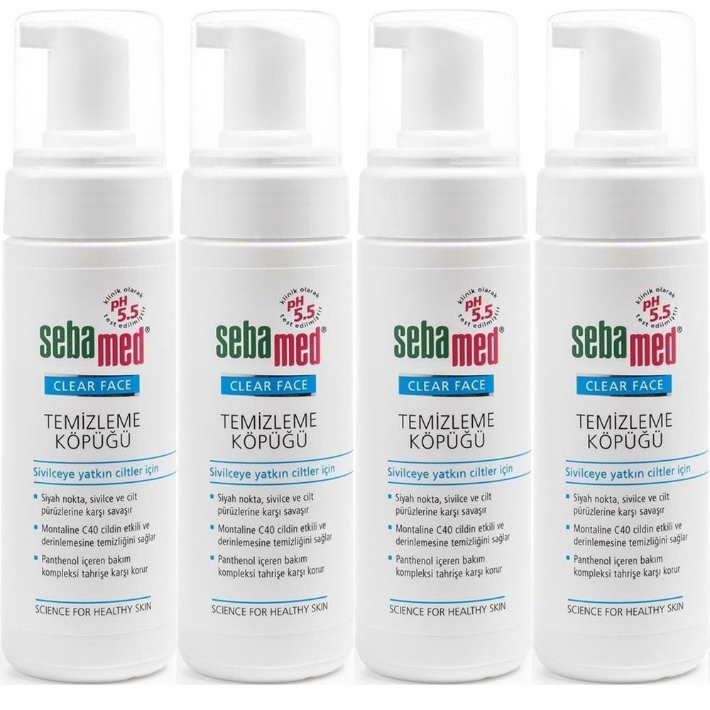 Sebamed Clear Face Yüz Temizleme Köpüğü 150ML (4 Lü Set)