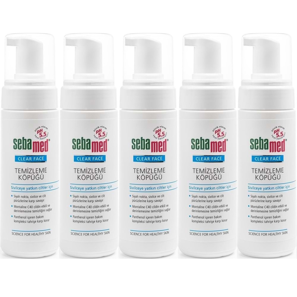 Sebamed Clear Face Yüz Temizleme Köpüğü 150ML (5 Li Set)