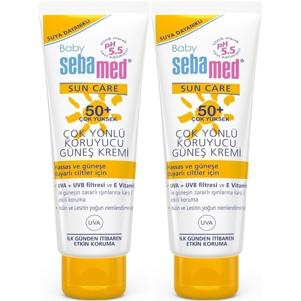 Sebamed Baby Sun Care Güneş Kremi 75ML 50+ Çok Yüksek Faktör Çoçuk (2 Li Set)