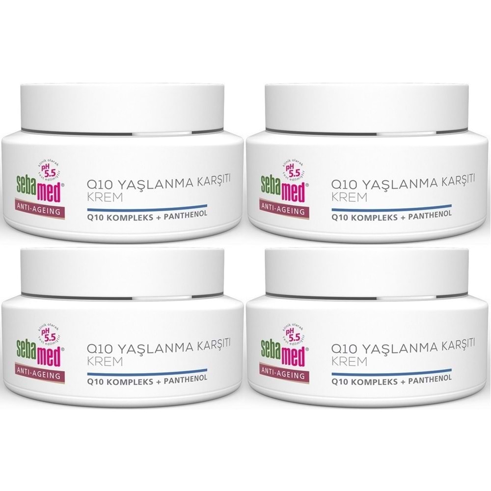 Sebamed Q10 Yaşlanma ve Kırışıklık Karşıtı Koruyucu Anti-Age Krem 50ML (4 Lü Set)