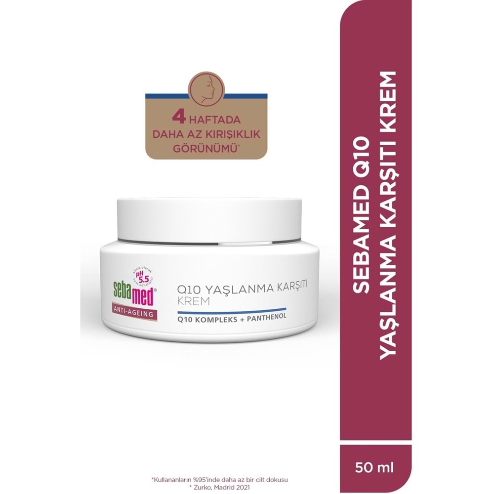 Sebamed Q10 Yaşlanma ve Kırışıklık Karşıtı Koruyucu Anti-Age Krem 50ML (4 Lü Set)