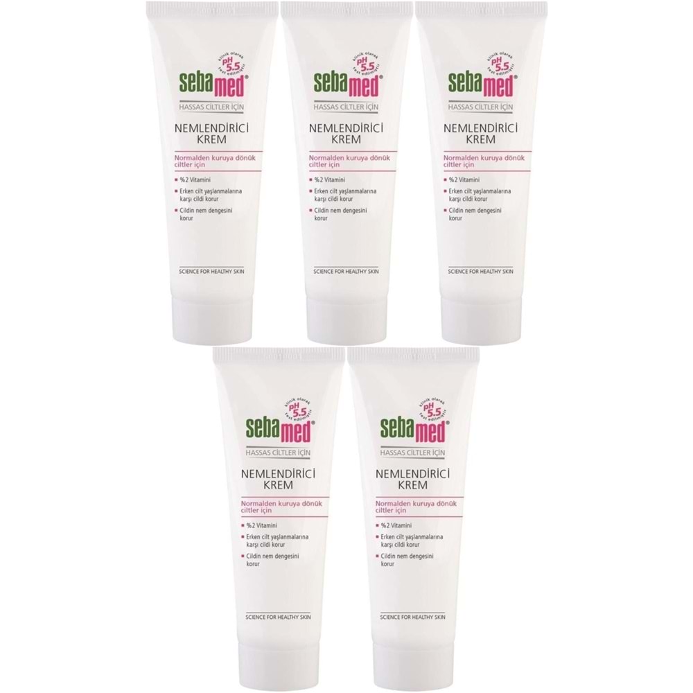 Sebamed Nemlendirici Krem Tüp 50ML (Günlük Kullanım) (5 Li Set)