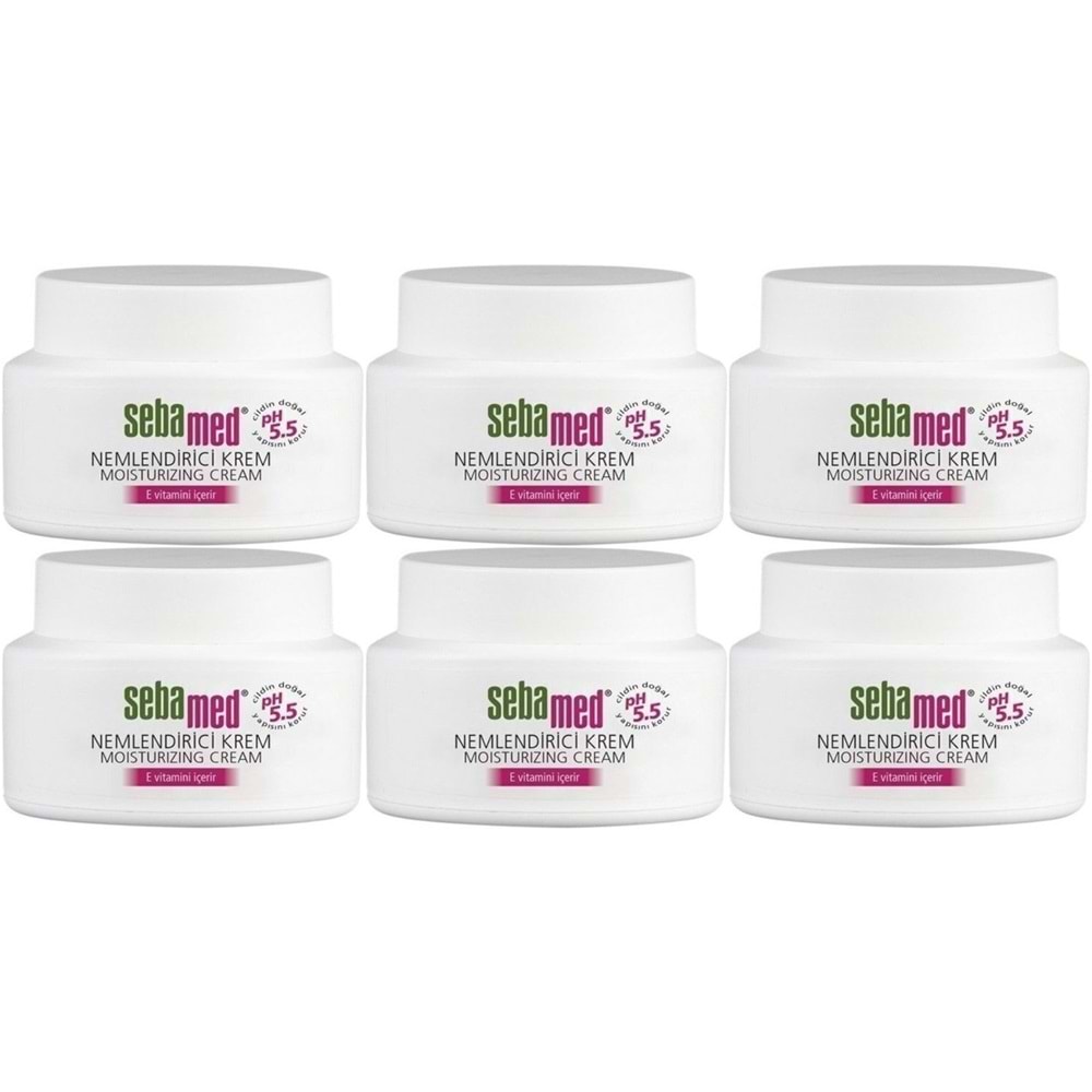 Sebamed Nemlendirici Cilt Bakım Kremi 75ML Günlük Bakım (Yüz - Boyun - Vücut) (6 Lı Set)