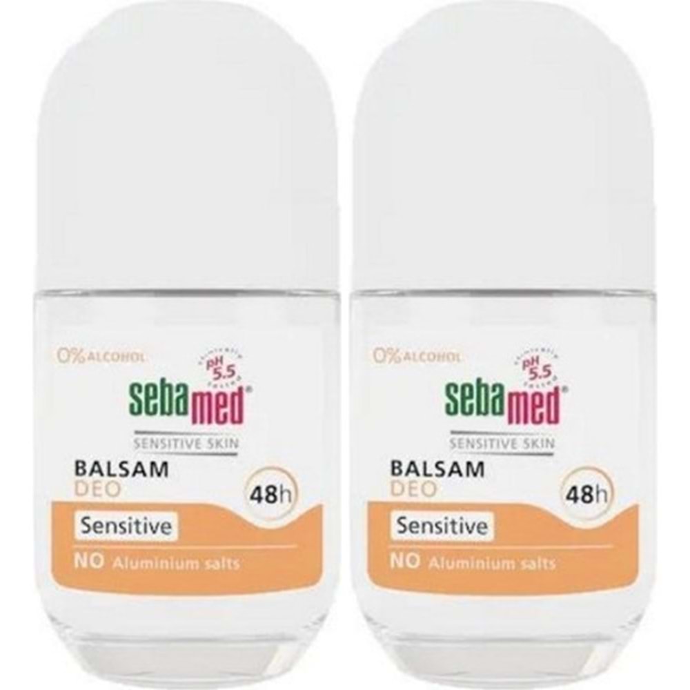 Sebamed Deodorant Roll-On 50ML Balsam Hassas/Sensitive (2 Li Set)