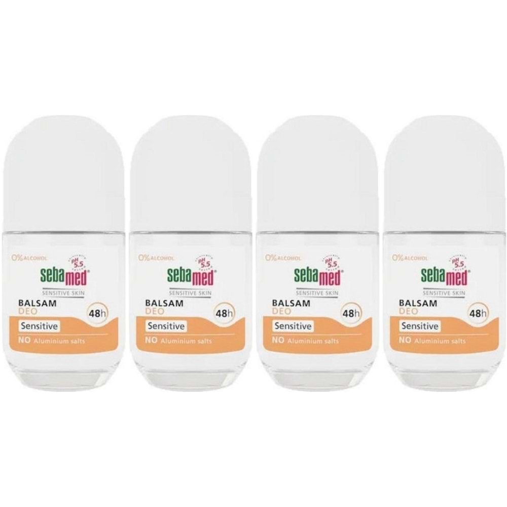 Sebamed Deodorant Roll-On 50ML Balsam Hassas/Sensitive (4 Lü Set)