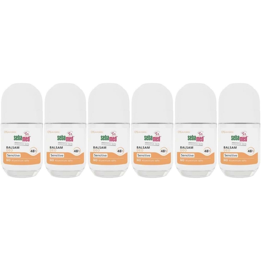 Sebamed Deodorant Roll-On 50ML Balsam Hassas/Sensitive (6 Lı Set)