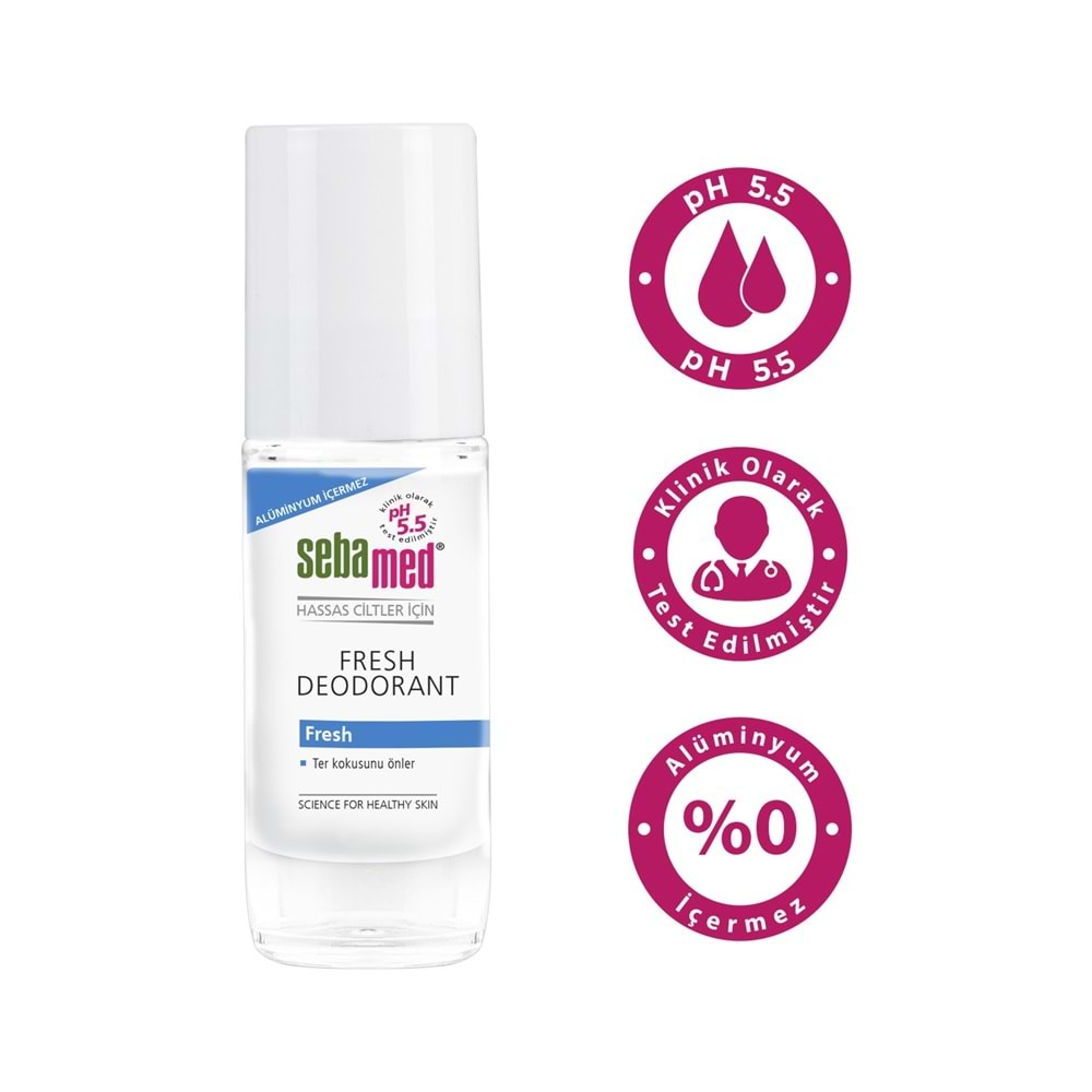 Sebamed Deodorant Roll-On 50ML Balsam Hassas/Sensitive + Roll-On 50ML Fresh (Karma 6 Lı Set)