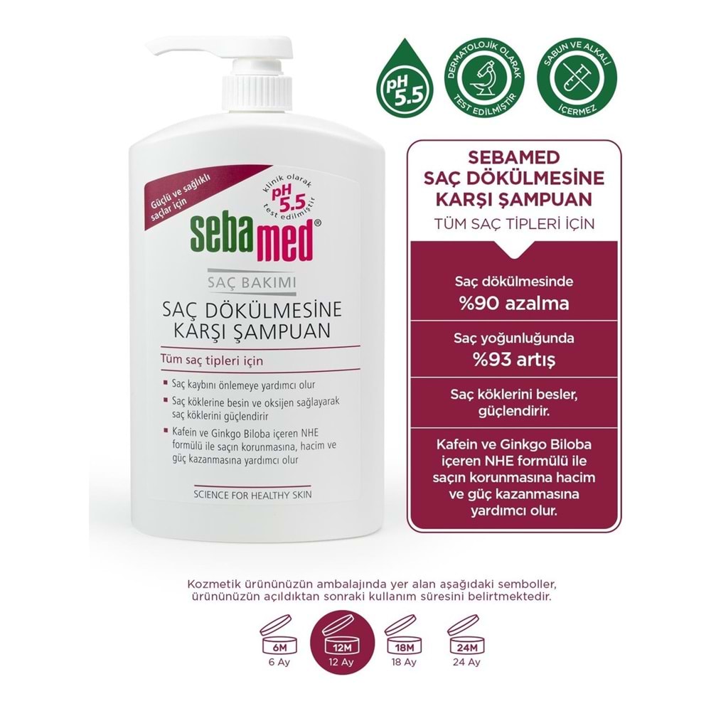 Sebamed Şampuan 1000ML Saç Dökülmesine Karşı (Tüm Saç Tipleri için) Avantaj Pk