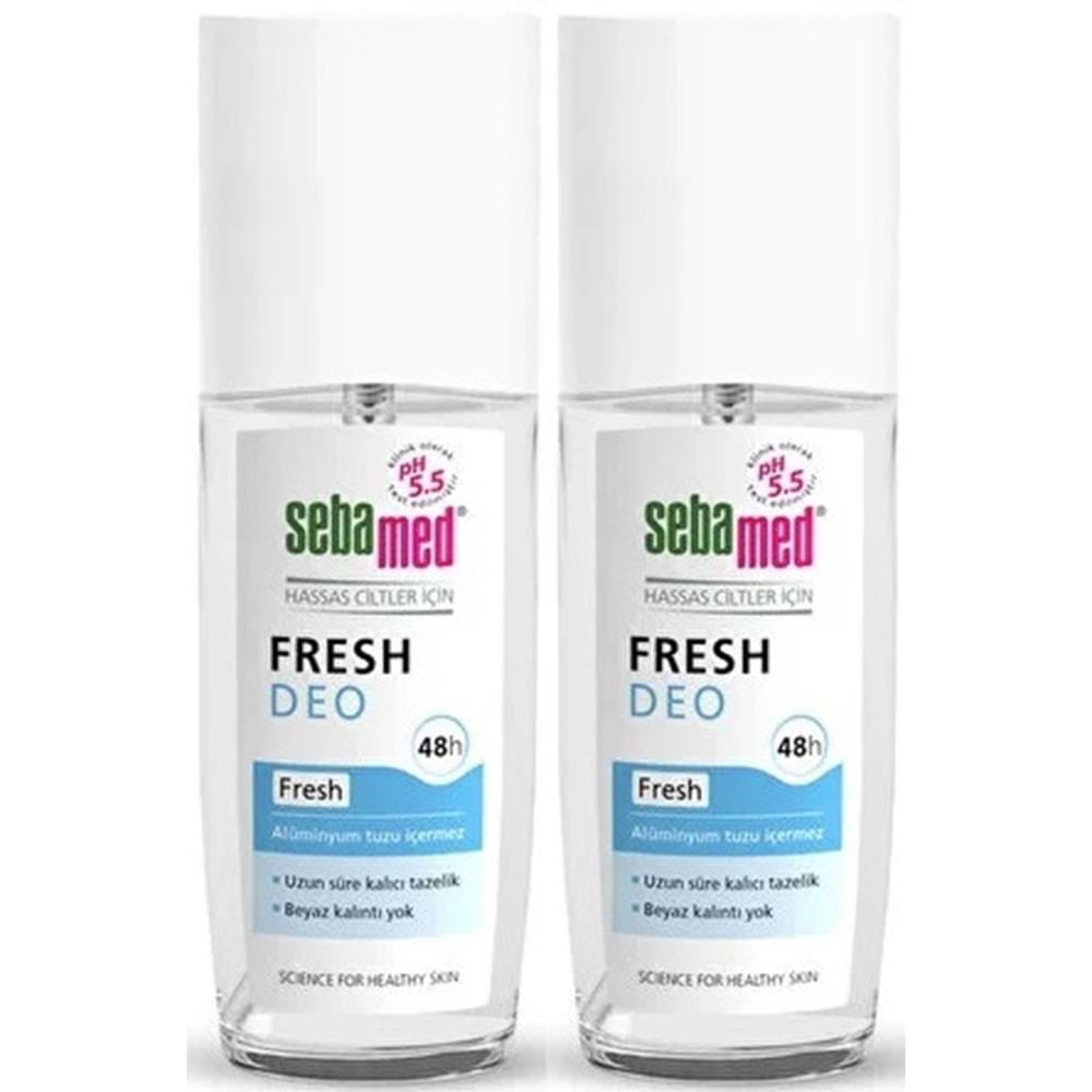 Sebamed Deodorant Sprey 75 ML Fresh (2 Li Set)