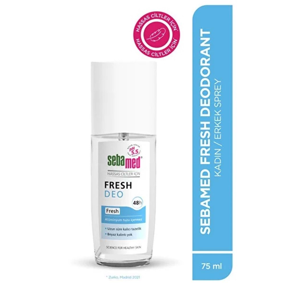 Sebamed Deodorant Sprey 75 ML Fresh (3 Lü Set)