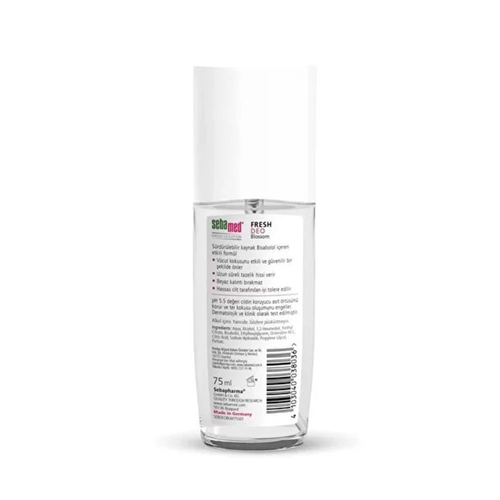 Sebamed Deodorant Sprey 75 ML Fresh Blossom (4 Lü Set)