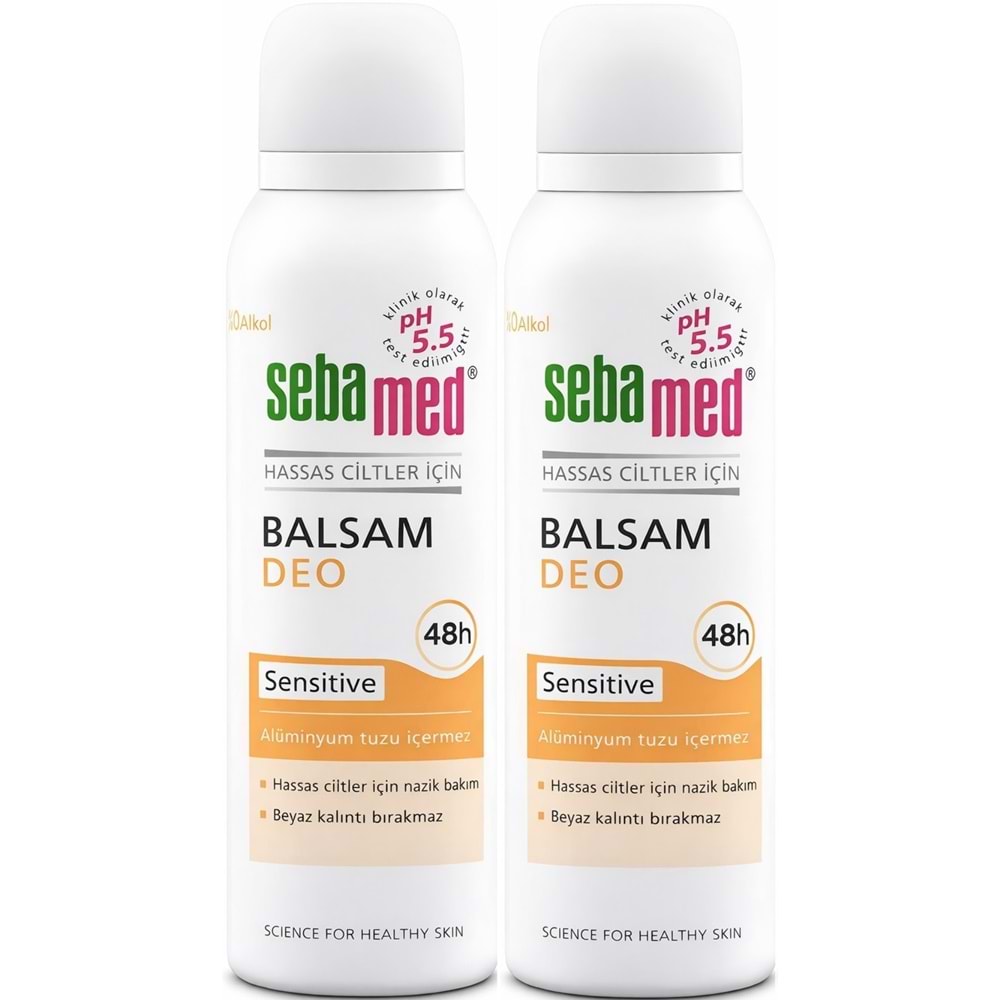 Sebamed Deodorant Aerosol 150 ML Balsam - Sensitive/Hassas (2 Li Set)