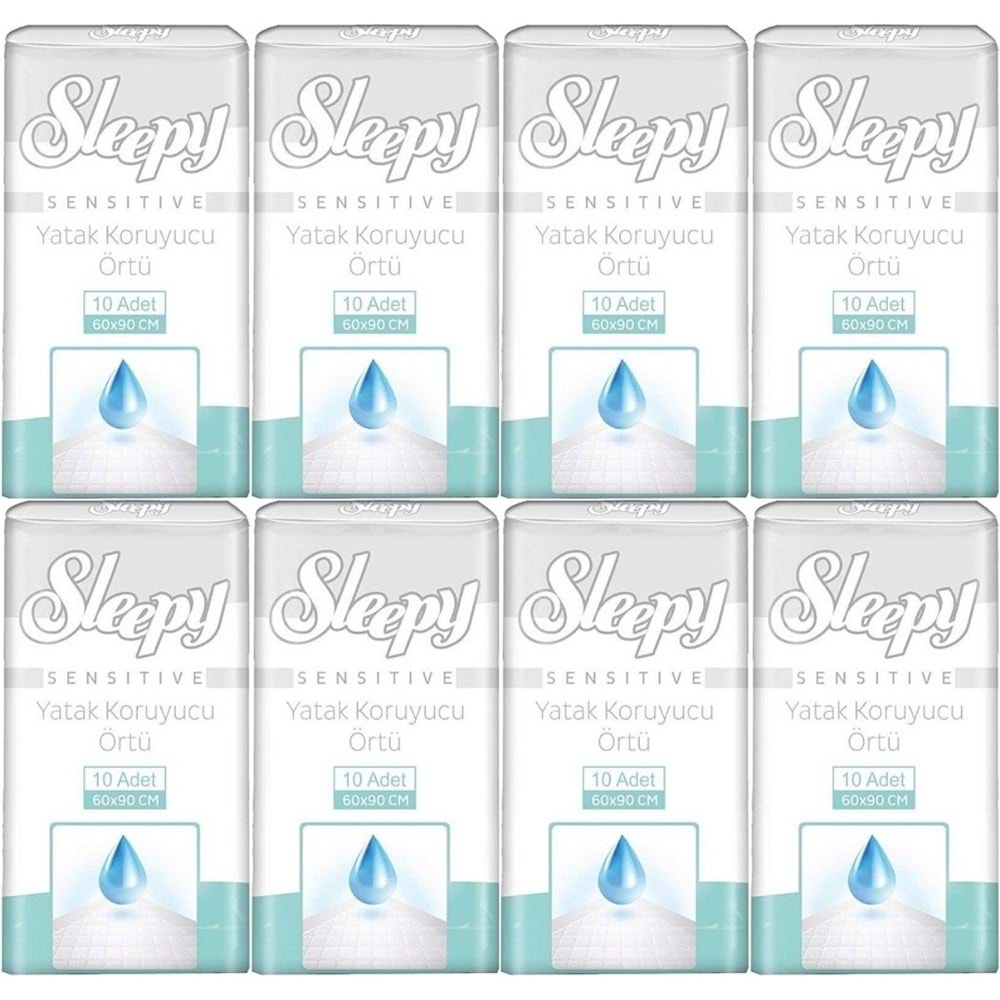 Sleepy Yetişkin Yatak Koruyucu 60*90CM 80 Adet (8PK*10)