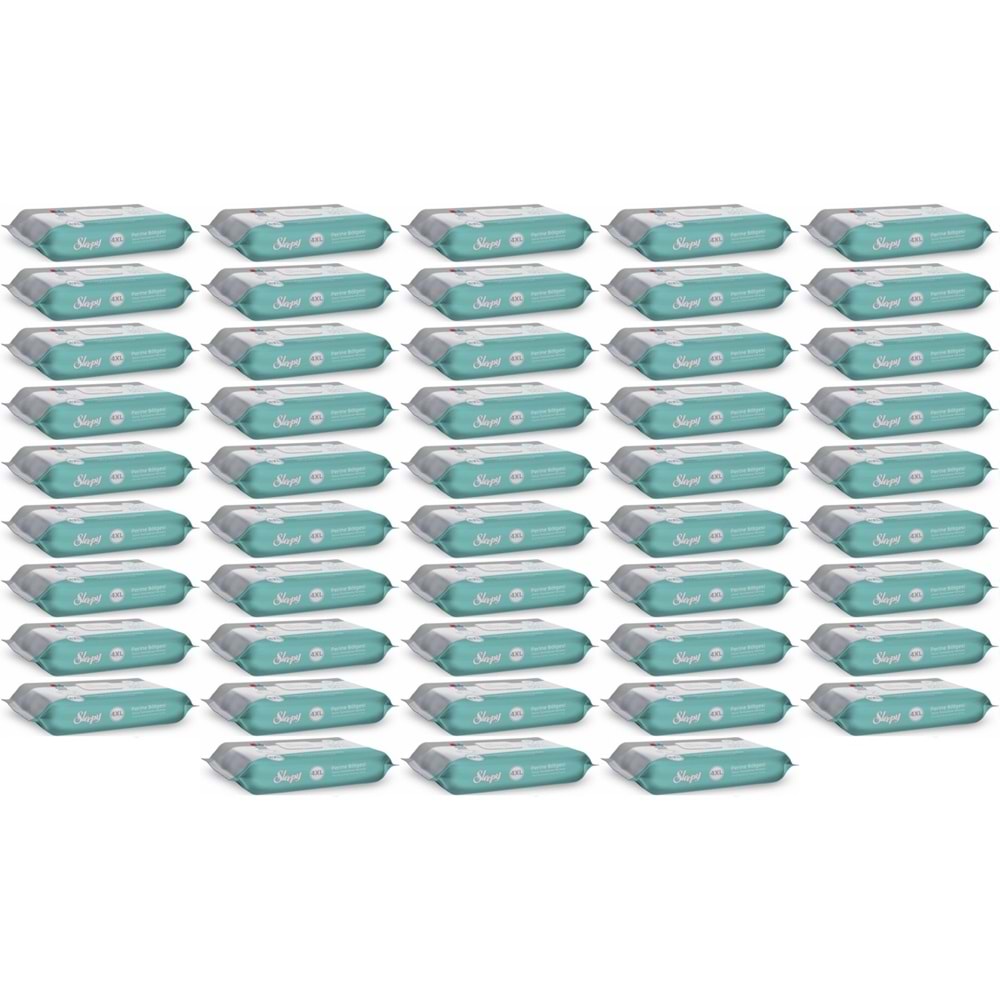 Sleepy Perine Bölgesi ve Vücut Temizleme Islak Mendil Havlu 50 Yaprak (Ebat 4XL) (48 Li Set)