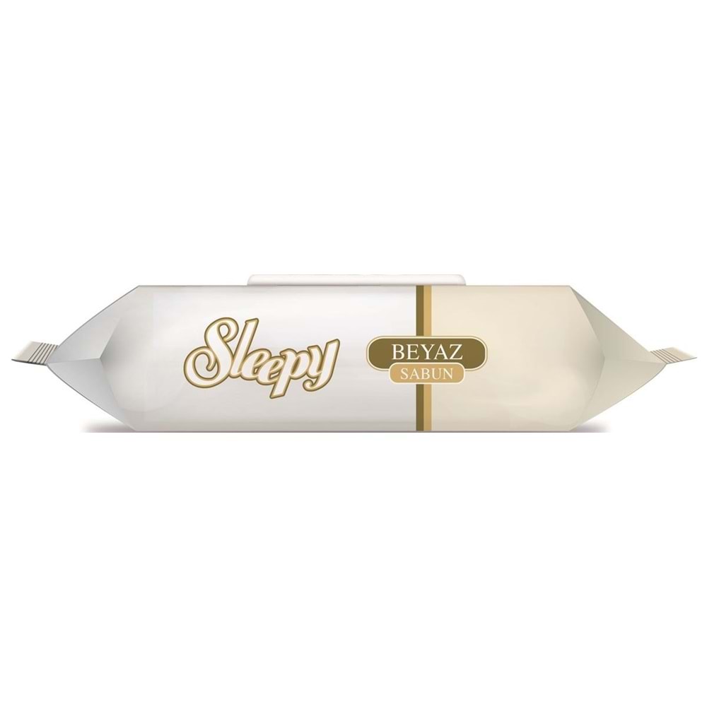 Sleepy Islak Havlu Mendil 90 Yaprak (6 Lı Set) Beyaz Sabun Kokulu Plastik Kapaklı (540 Yaprak)