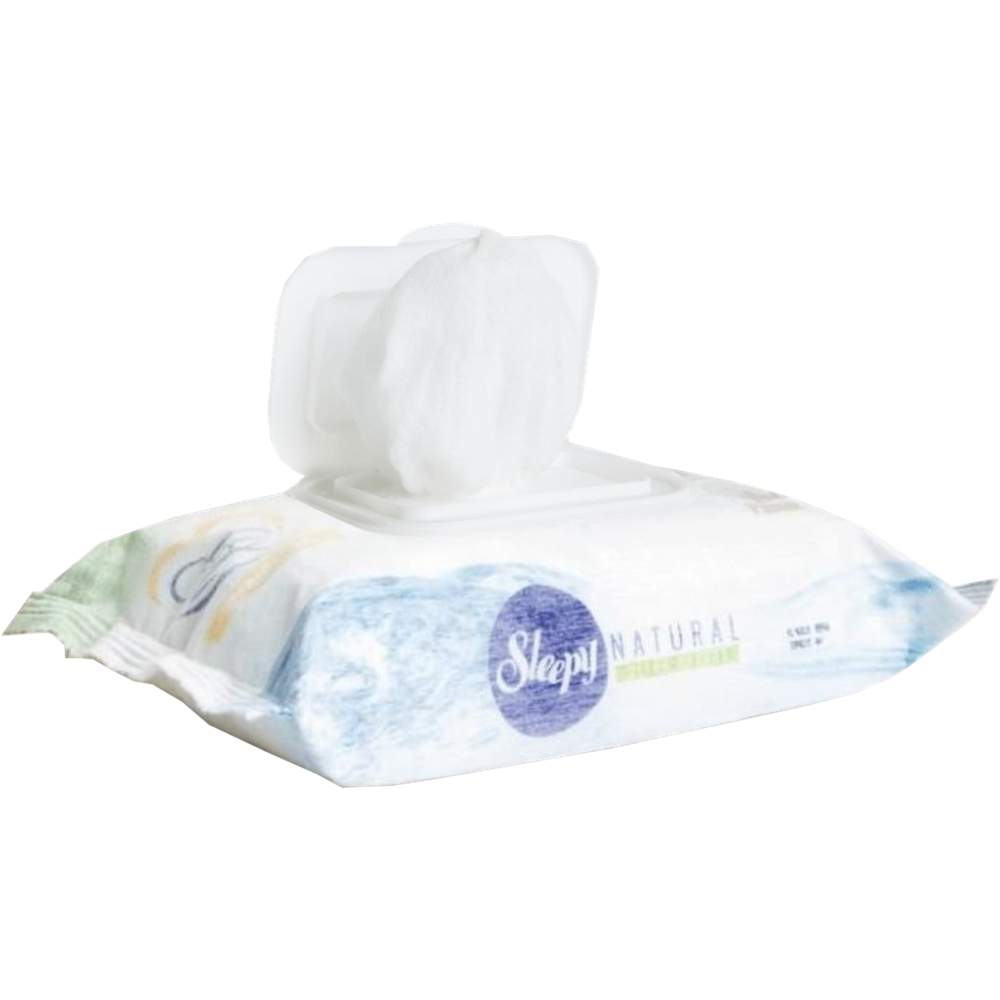 Sleepy Islak Havlu Mendil Pamuklu Yenidoğan Natural Bambu 40 Yaprak 18 Li Set (720 Yaprak)