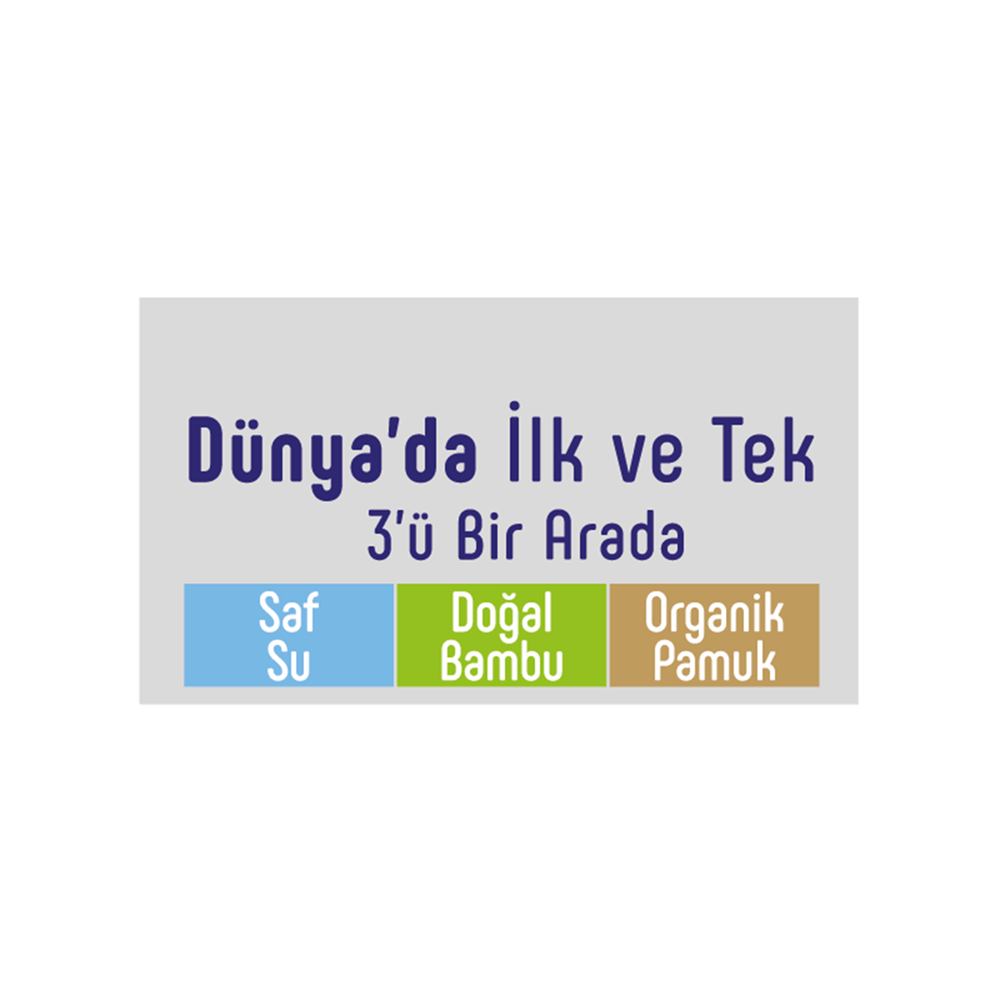 Sleepy Islak Havlu Mendil Pamuklu Yenidoğan Natural Bambu 40 Yaprak 36 Lı Set (1440 Yaprak)