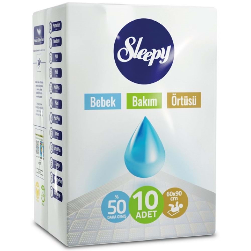 Sleepy Islak Havlu Mendil Pamuklu Yenidoğan Natural Bambu 40 Yaprak 12 Li Set+Bakım Örtüsü 2 Li Set