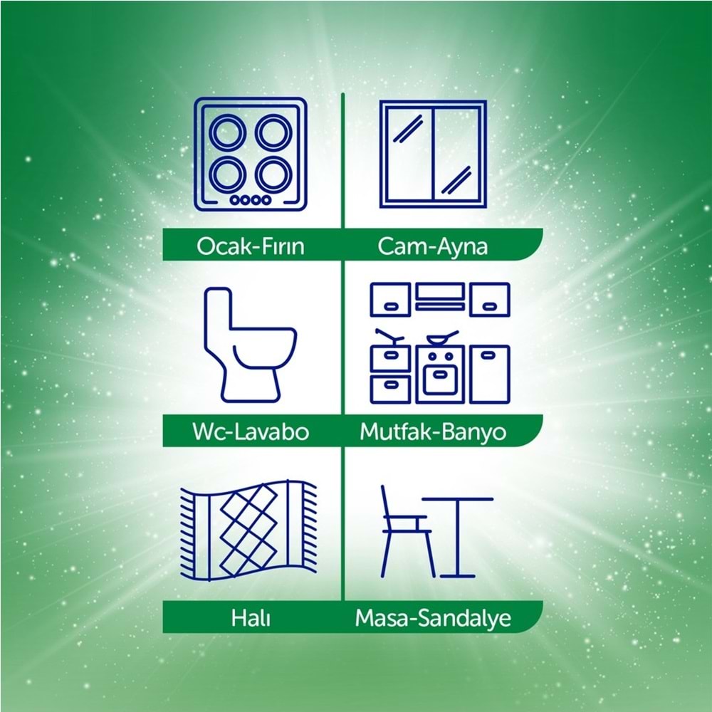 Solo Yüzey Temizlik Havlusu - Mendili 100 Yaprak Okaliptus & Çam Esintisi (6 Lı Set) 600 Yaprak