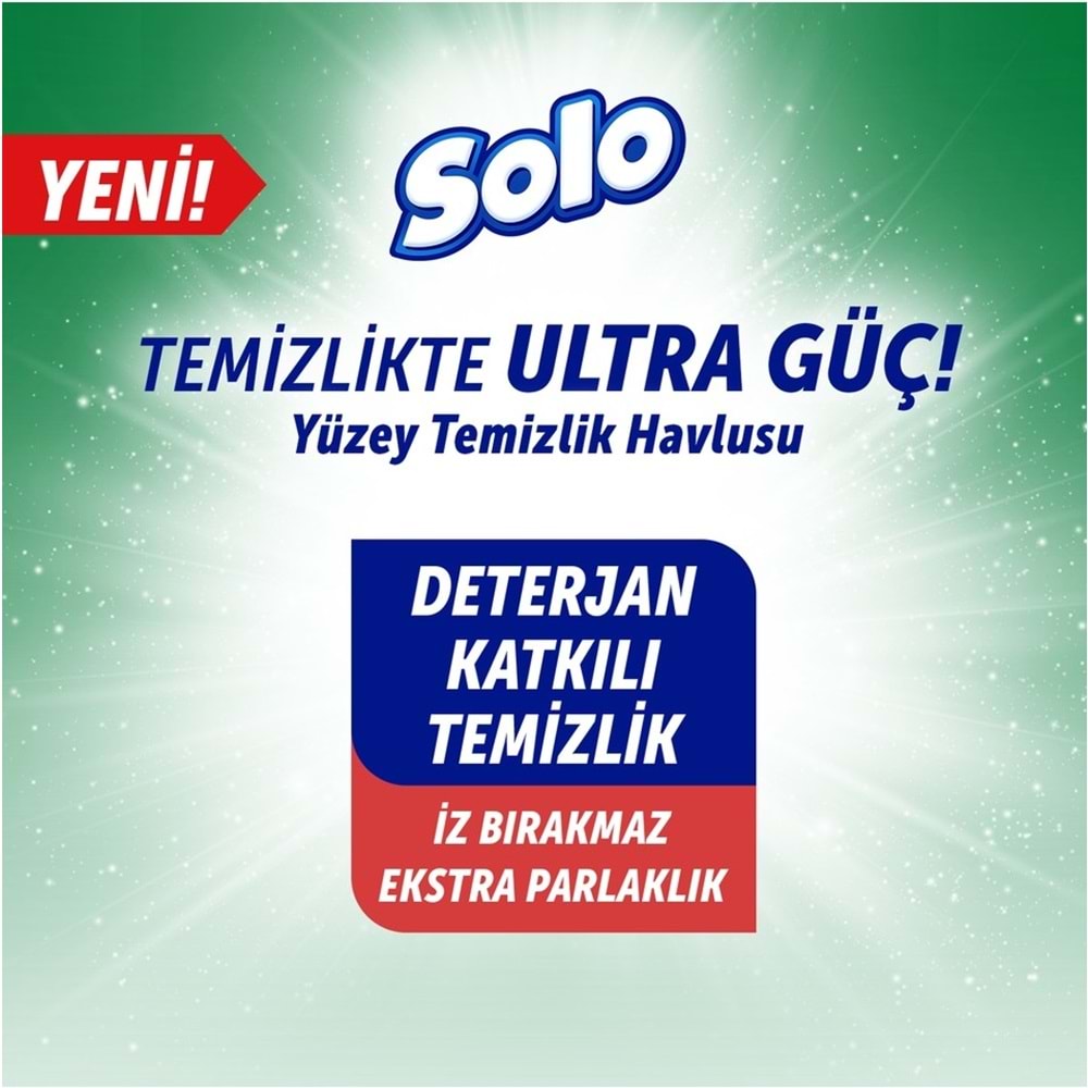 Solo Yüzey Temizlik Havlusu - Mendili 100 Yaprak Sedir Ağacı & Yasemin Esintisi (6 Lı Set) 600 Yprk