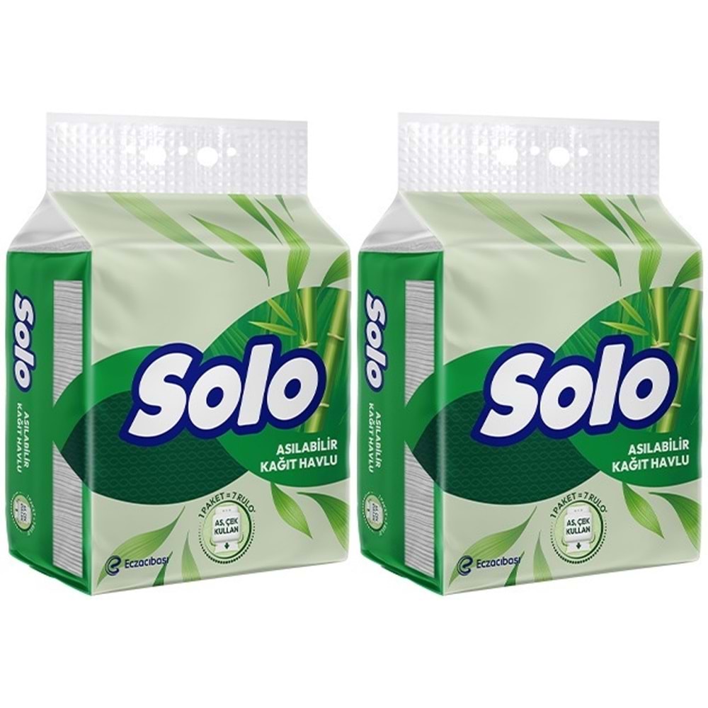 Solo Asılabilir Kağıt Havlu (Hijyenik ve Pratik Kullanım İçin Uygun) (2 Li Set)