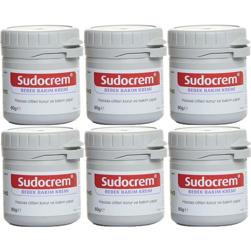 Sudocrem Cilt Bebek Bakım - Pişik Kremi 60GR (6 Lı Set)