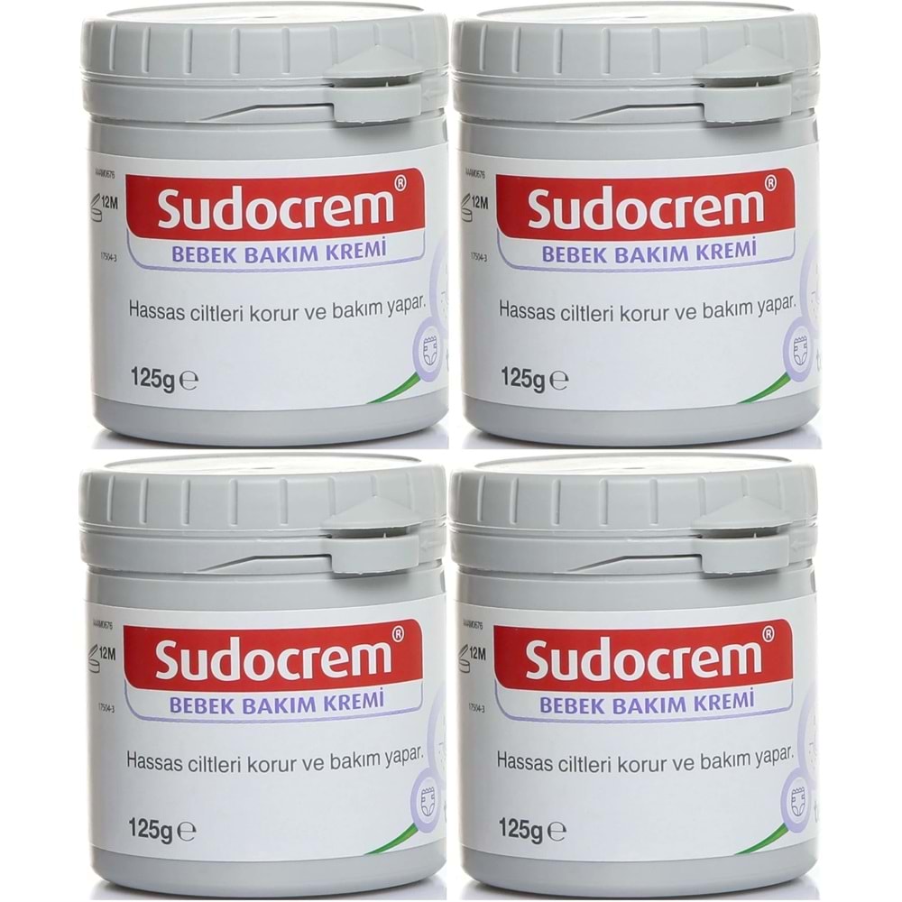 Sudocrem Cilt Bebek Bakım - Pişik Kremi 125GR (4 Lü Set)
