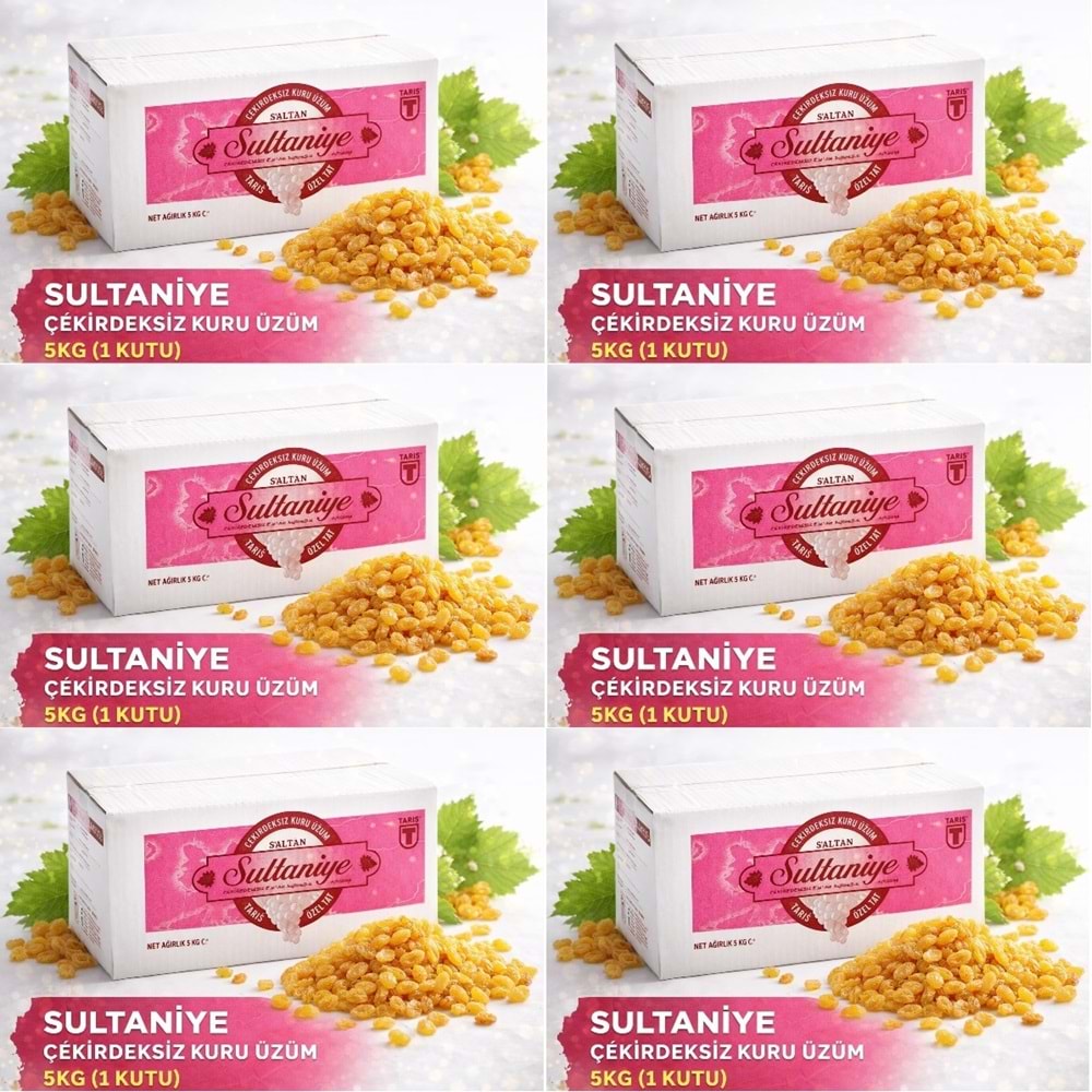Tariş Sultaniye Çekirdeksiz Kuru Üzüm 30KG (6PK*5KG)