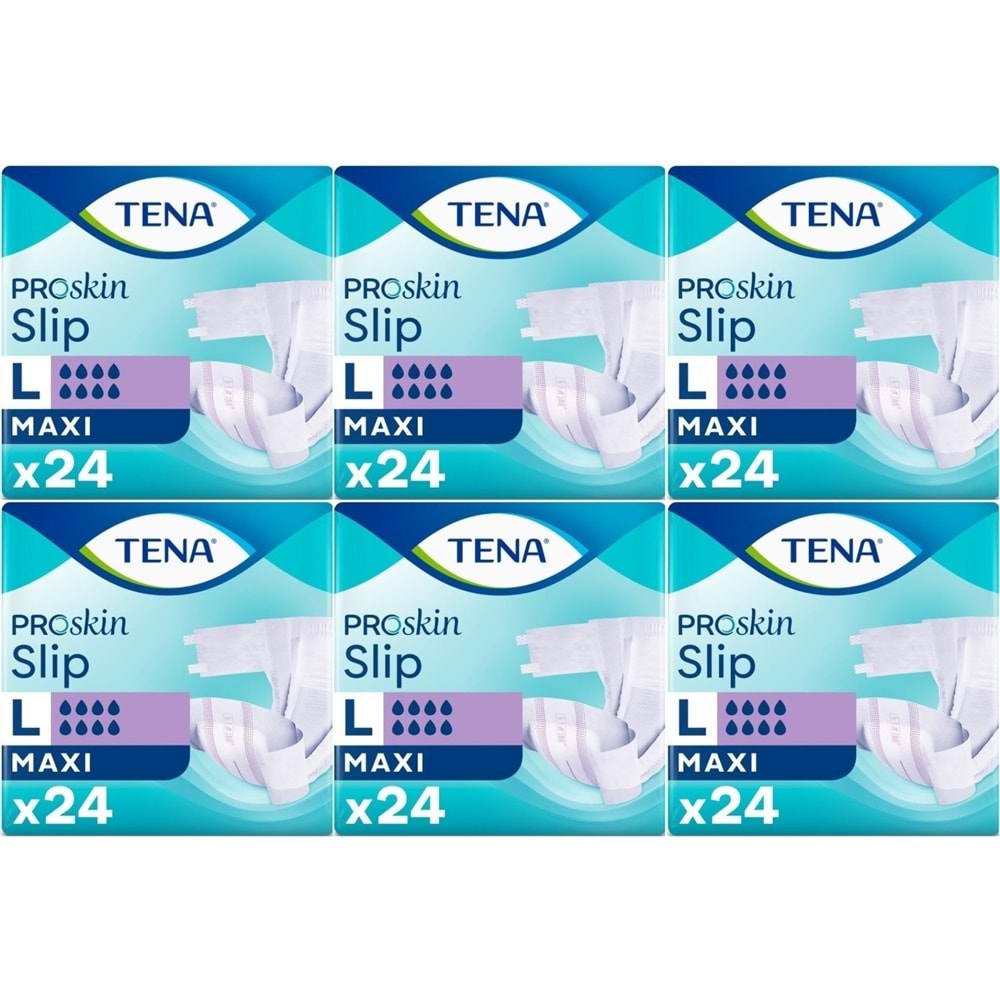 Tena Proskin Slip Maxi Bel Bantlı Yetişkin Bezi L - Büyük - Large 144 Adet