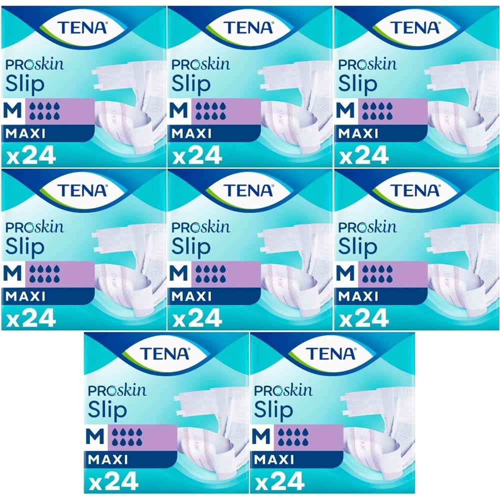Tena Proskin Slip Maxi Bel Bantlı Yetişkin Bezi M - Orta - Medium 192 Adet