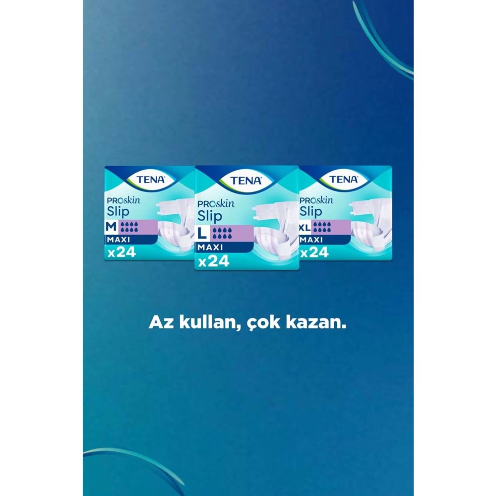 Tena Proskin Slip Maxi Bel Bantlı Yetişkin Bezi XL - Ekstra Large - Extra Large 48 Adet