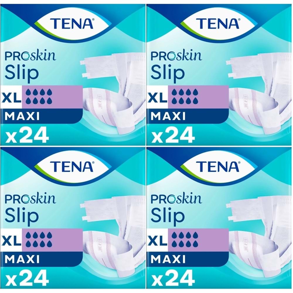 Tena Proskin Slip Maxi Bel Bantlı Yetişkin Bezi XL - Ekstra Large - Extra Large 96 Adet