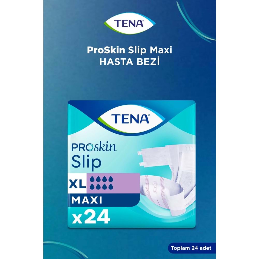 Tena Proskin Slip Maxi Bel Bantlı Yetişkin Bezi XL - Ekstra Large - Extra Large 120 Adet