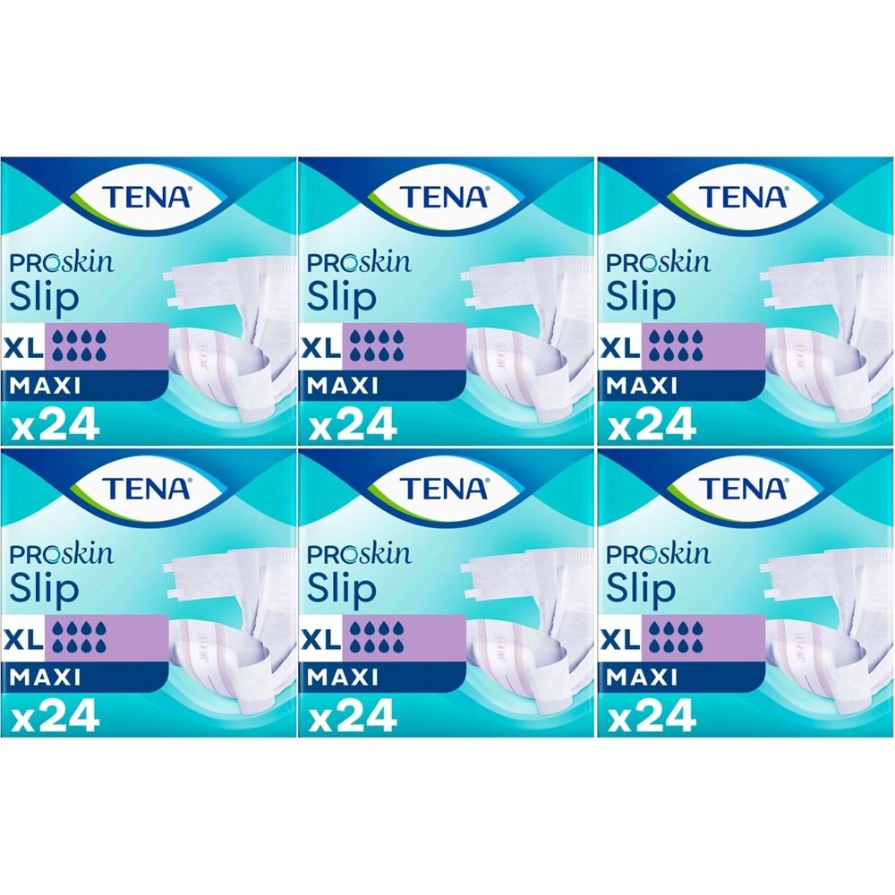 Tena Proskin Slip Maxi Bel Bantlı Yetişkin Bezi XL - Ekstra Large - Extra Large 144 Adet