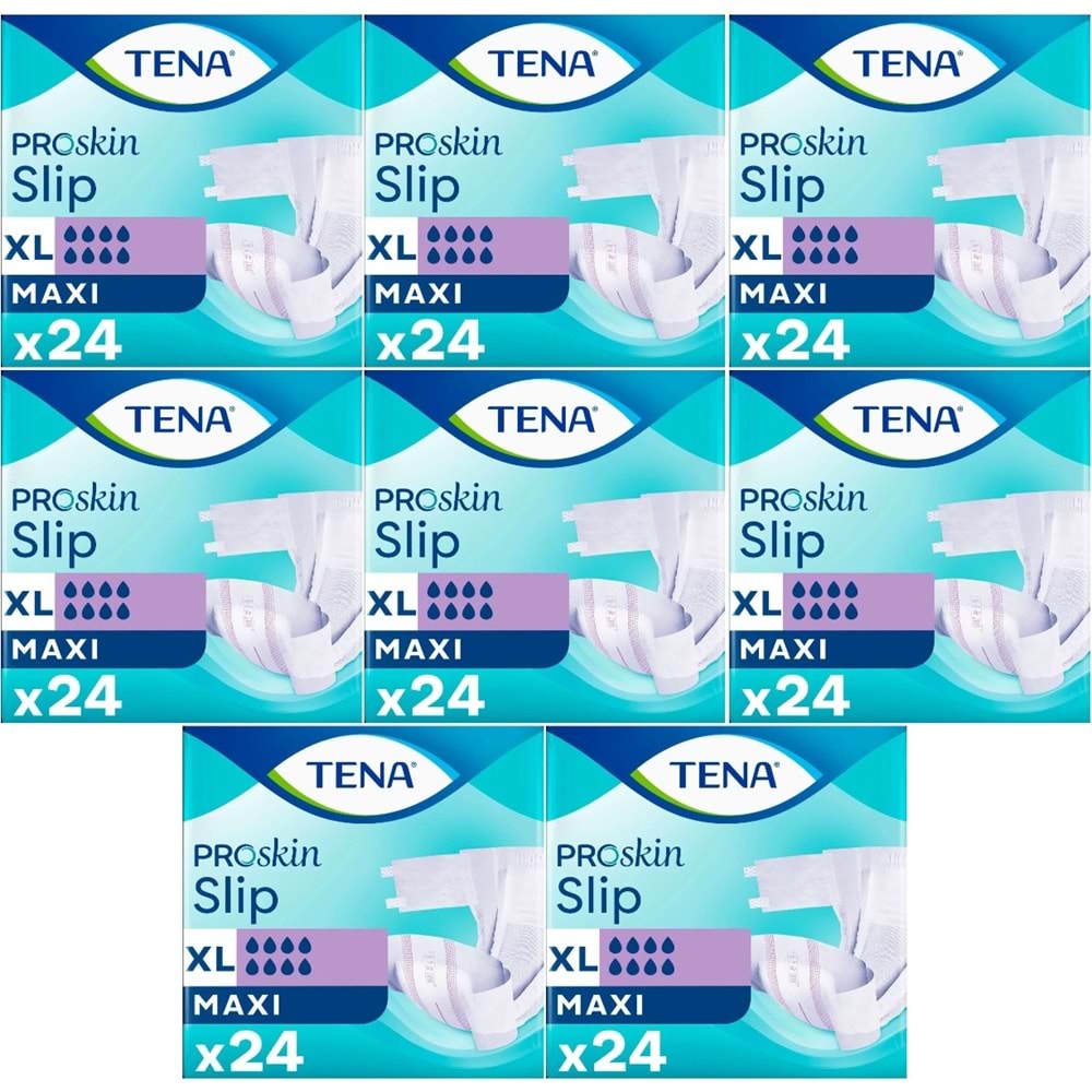 Tena Proskin Slip Maxi Bel Bantlı Yetişkin Bezi XL - Ekstra Large - Extra Large 192 Adet
