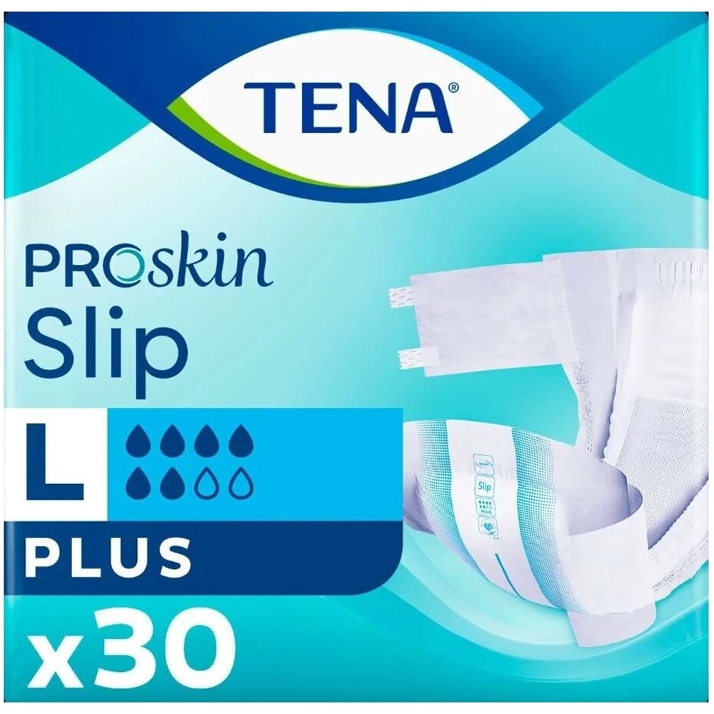 Tena Proskin Slip Plus Bel Bantlı Yetişkin Bezi L - Büyük - Large 60 Adet