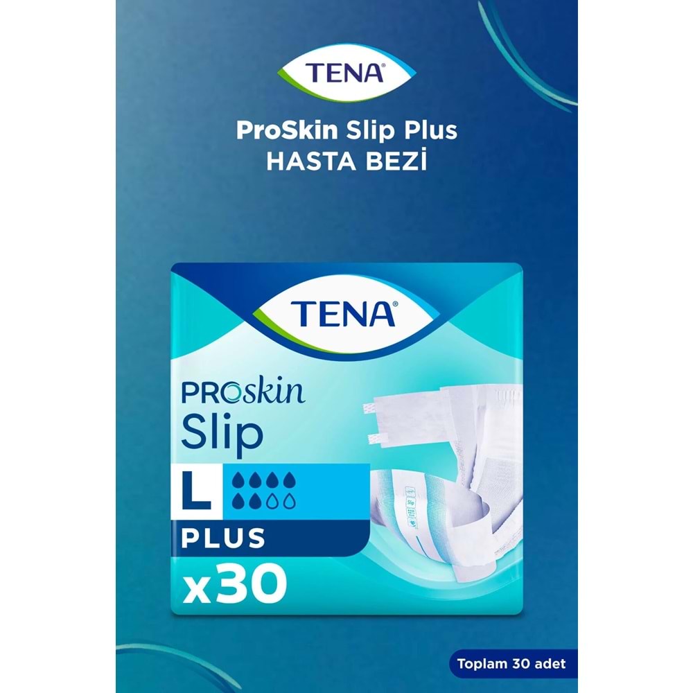 Tena Proskin Slip Plus Bel Bantlı Yetişkin Bezi L - Büyük - Large 60 Adet