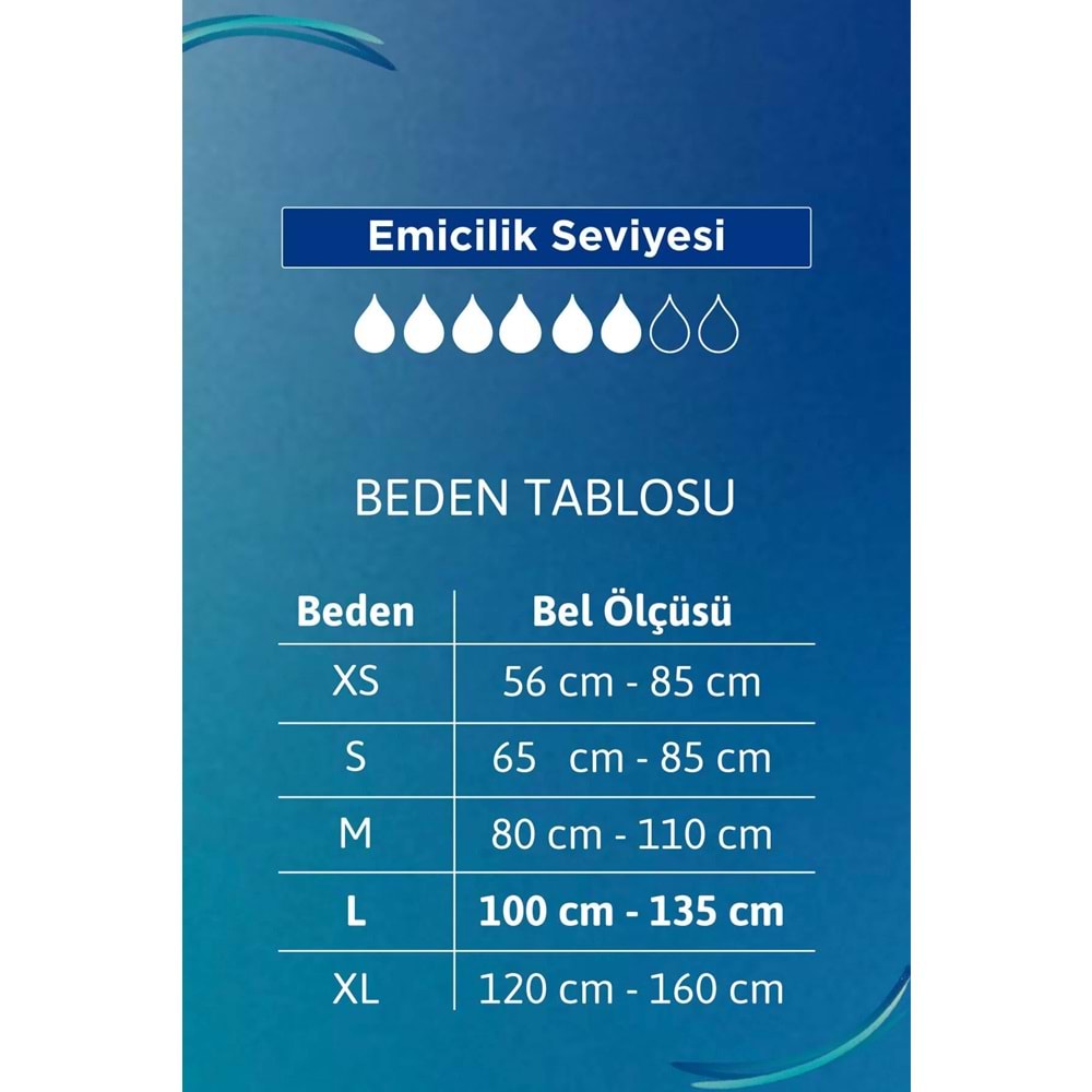Tena Proskin Slip Plus Bel Bantlı Yetişkin Bezi L - Büyük - Large 60 Adet