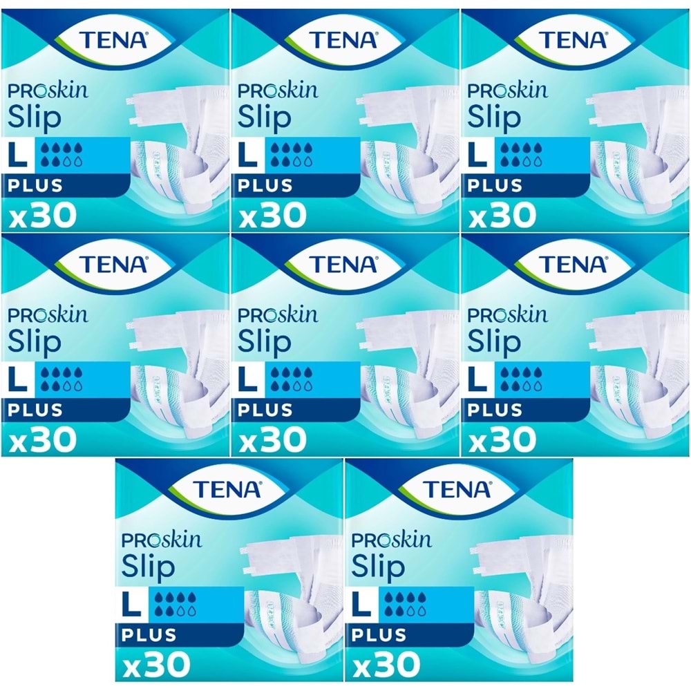 Tena Proskin Slip Plus Bel Bantlı Yetişkin Bezi L - Büyük - Large 240 Adet
