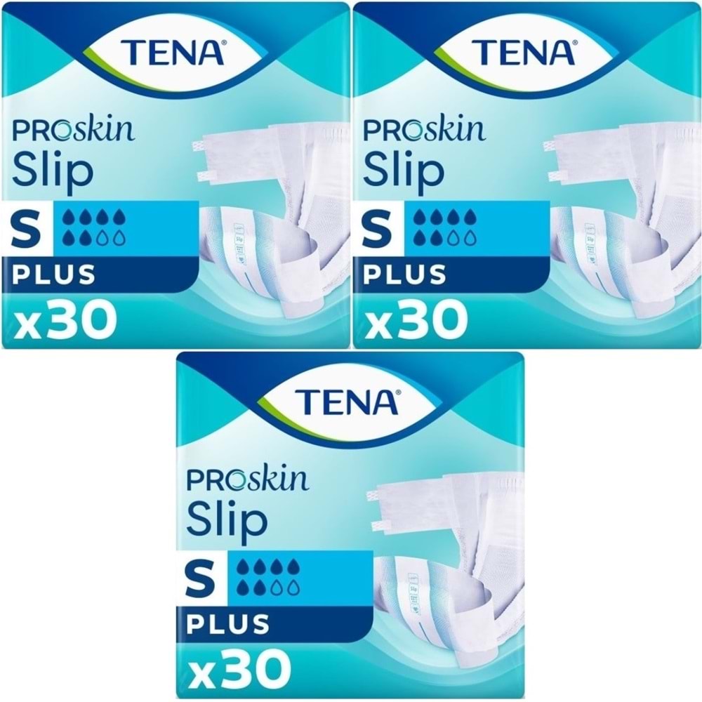 Tena Proskin Slip Plus Bel Bantlı Yetişkin Bezi S - Küçük - Small 90 Adet